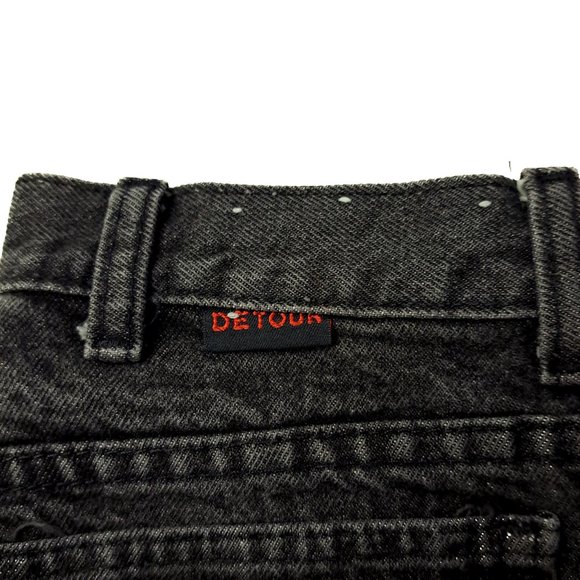Detour Faded Black Women's Jeans, Y2K - Picture 2 of 3